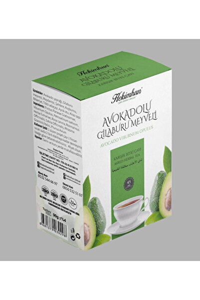 Hekimhan Avokado Yapraklı Gilaburu Çayı 45li Süzen Poşet
