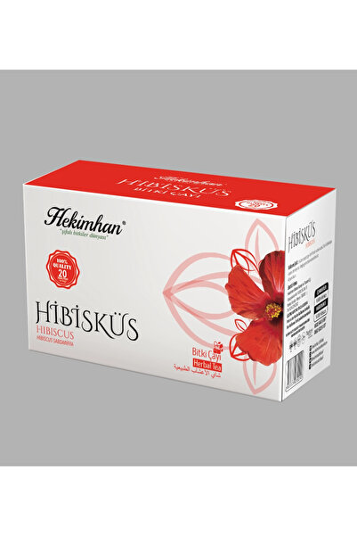 tan organik Hibiscus tea (hibiscus sabdariffa) 20-piece infuser bag