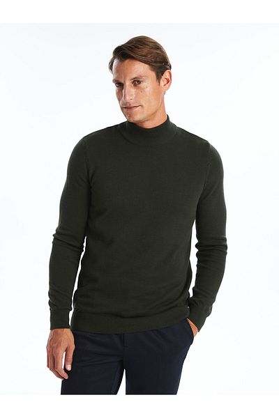 LC Waikiki Half Turtleneck Long Sleeve Men's Knitwear Sweater