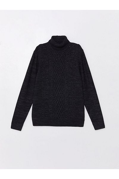 LC Waikiki Turtleneck Long Sleeve Men's Knitwear Sweater