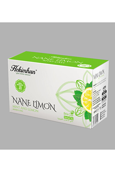 tan organik Mint Lemon Tea 20 Filter Bags