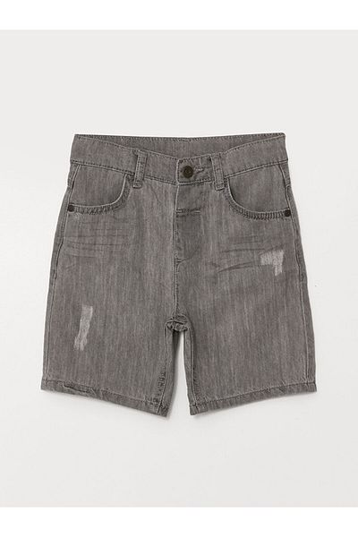 LC Waikiki New Season Basic Baby Boy Jean Shorts with Elastic Waist - S4K493Z1