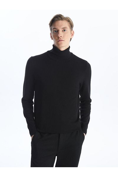 LC Waikiki Men's Knitwear Sweater - Turtleneck, Long Sleeve