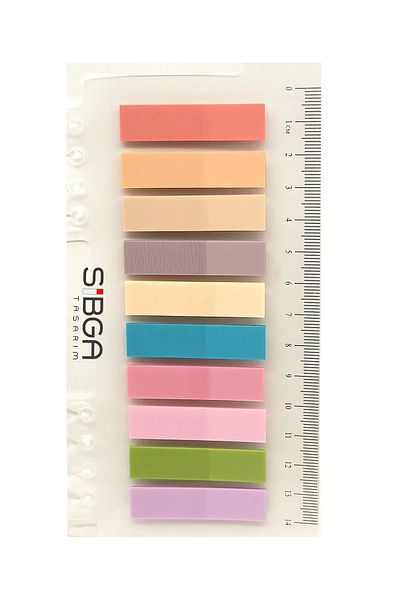 sibga tasarım Transparent Colored Postit Post-it Post ItBookmark Bookmark Postit Sticker Note Paper 200 Sheets