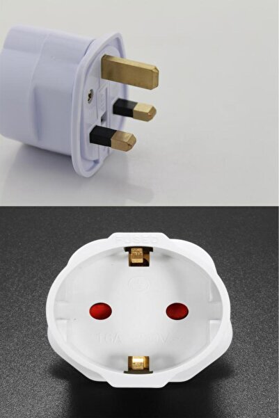 Şahnet İngiliz Erkek Türk Dişi Unıversal Priz Dönüştürücü - Arabistan Türkiye Priz Çevirici