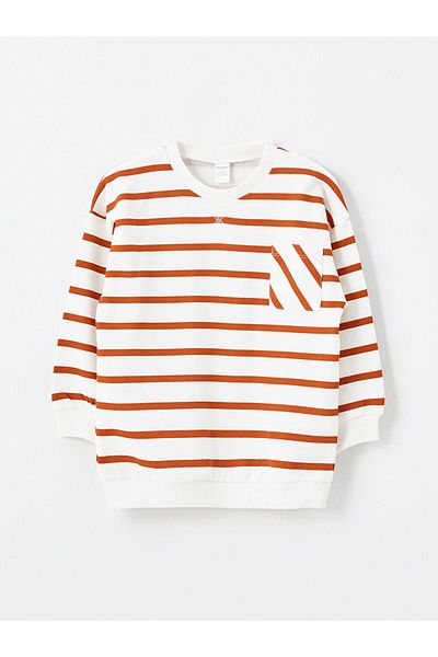LC Waikiki StripEd CrEw NEck Long SlEEvE T-shirt and SwEatpants Set for Baby Boy - Set of 2