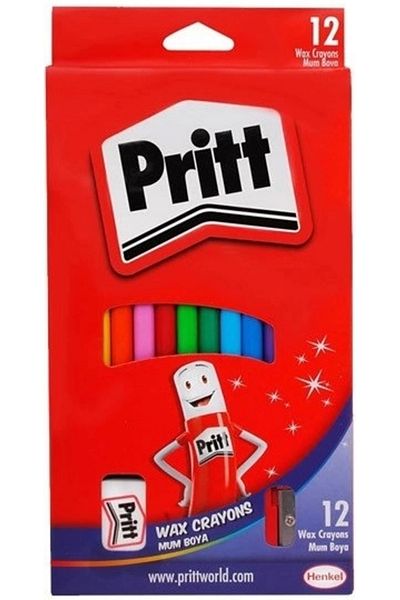 Pritt 12 Colors Erasable Pastel Crayon Long