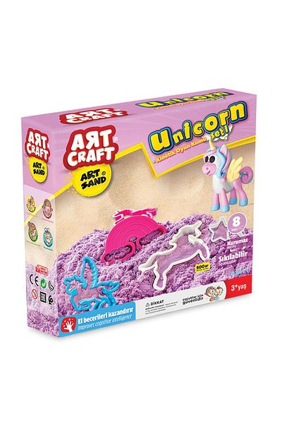 Art Craft مجموعة الرمل الحركي 500 جرام يونيكورن