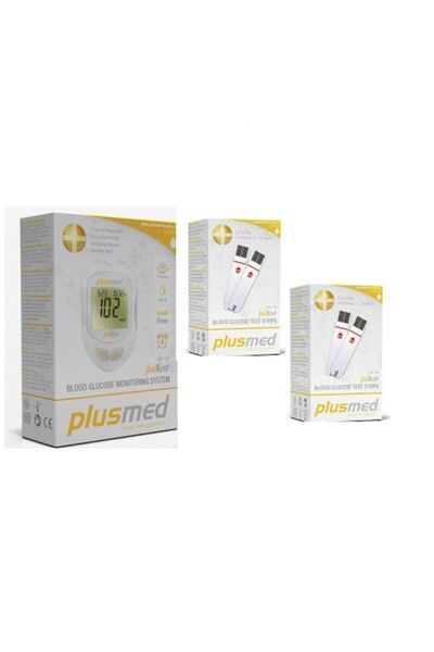 PlusMed Fasttest Seker Ölçüm Cihazı+2 Kutu Strip (100 Adet)