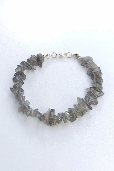 Pozitif Doğal Taş Labradorite Bracelet Kırıktaş 413-1
