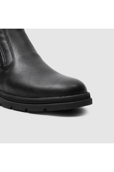 TOGO Siyah Hakiki Deri Erkek Comfort Bot [052088]
