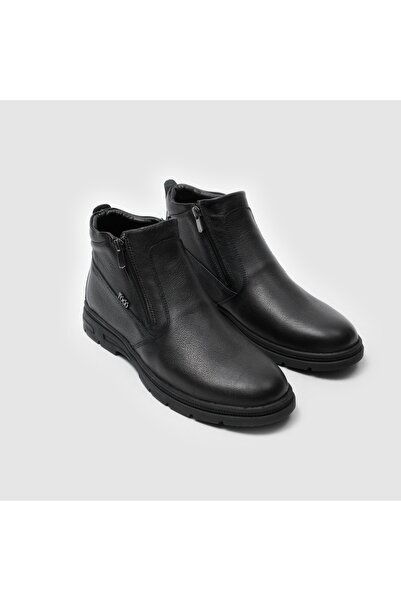 TOGO Siyah Hakiki Deri Erkek Comfort Bot [052088]