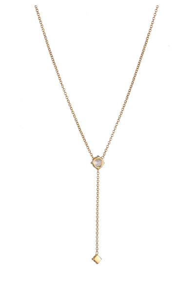 ELLI Dámský náhrdelník bílý zirkonový diamantový brus - 925 mincovní stříbro Party / New Ye