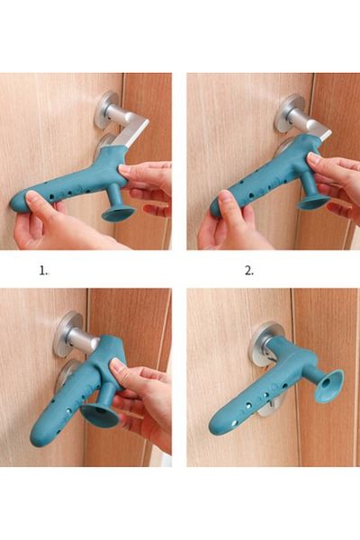 LiderGlobal Silicone Wall Protector Door Stopper