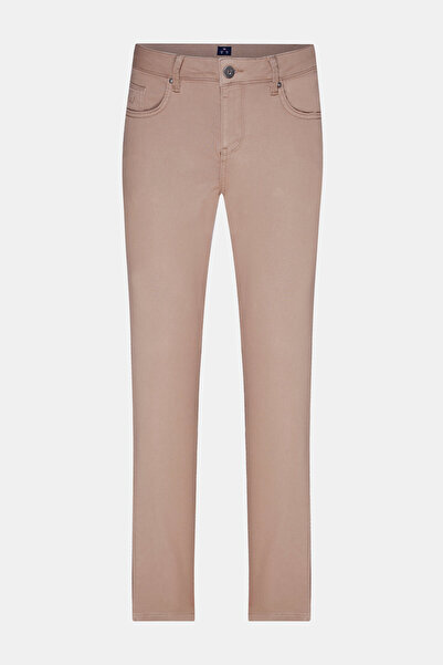 W Collection Beige Tube Leg Sports Pants