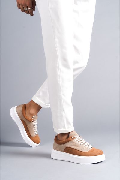 BOA Kb 005 Ανδρικά παπούτσια με κορδόνια Mink Tan Suede