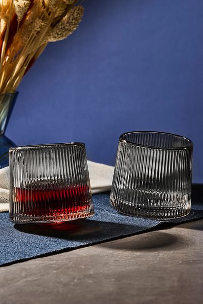 Perotti Mose Smoked - 160ml Whiskey Soft Drink Cup with 360 Degree Rotation, Japanese Style