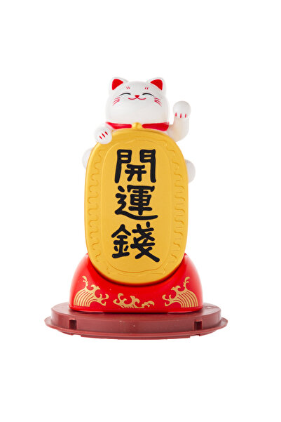 LUCKY CAT Torpido Süsü "iyi Talih" Solar 6.2*5.4*10.6 Cm