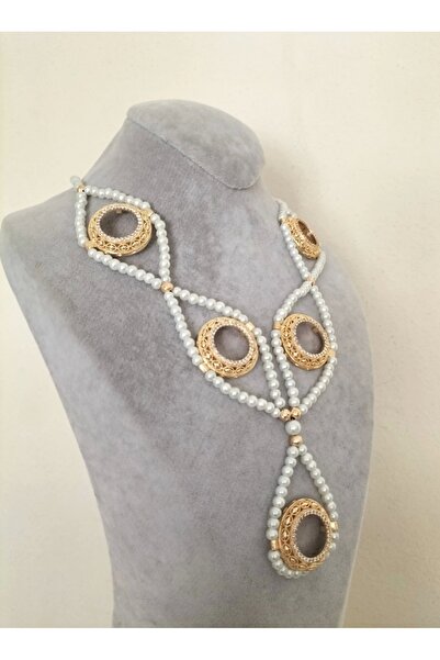 Arjew 5 Çeyrek Altın Takılan Baklava Model Kolye