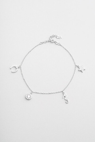 So CHIC... Yaz İkonları 18 Ayar Beyaz Altın Kaplama 24 Cm Gümüş Hal Hal