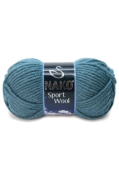 NAKO 1 Piece Sport Wool - Scarf Beanie Jacket and Vest Set, Knitting Yarn Wool No: 185 Storm