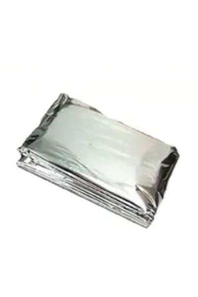 Damla Yanık Battaniyesi / Termal Örtü Sarı/Gümüş 90cm X 120 mt