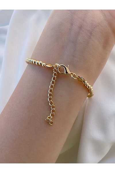 Eylülün Takısı Gold Colored Star Figured Women's Dorica Bracelet