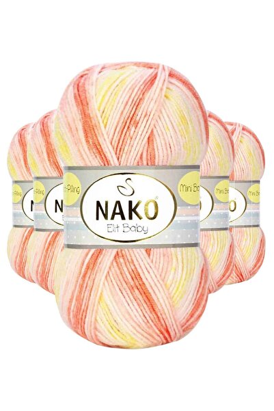 Marsilyan 5 قطع من خيط الحياكة اليدوي الصغير للأطفال باللون البرتقالي والأصفر...