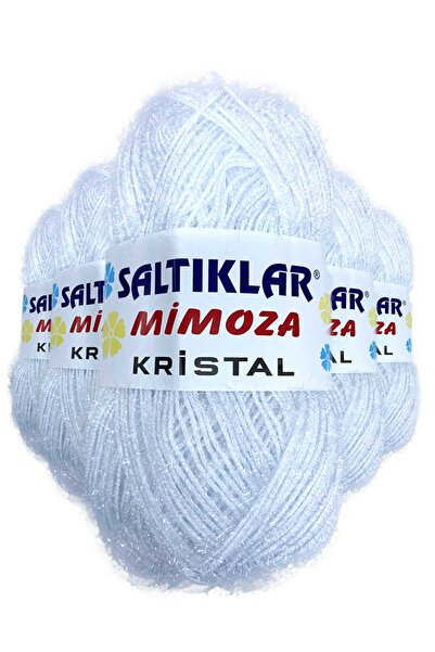 Marsilyan 5 قطع من أحذية الشال الميموزا الكريستالية المتلألئة بخيط بصري