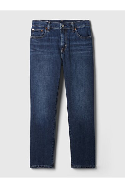 GAP Kadın Lacivert Mid Rise Girlfriend Jean Pantolon