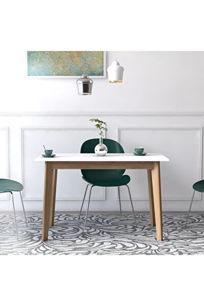 Ruum Store By Doğtaş Doco Çalışma Masası Mutfak Masası Meşe Opak Beyaz