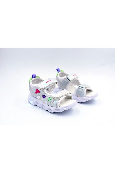 Prego Vetta - Children's Sandals White, Light, Phlon Light Sole and Velcro