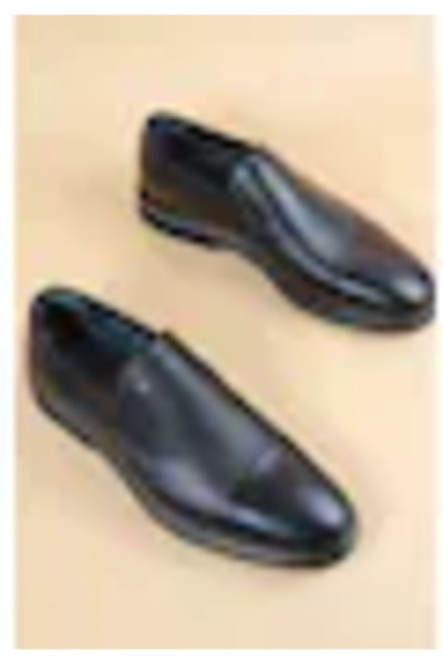 Fosco - 2984 Hakiki Deri Eva Taban Erkek Klasik Ayakkabı SİYAH