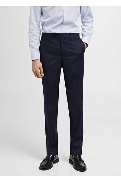 MANGO Man Comfort Stretch Fabric Slim Fit Trousers