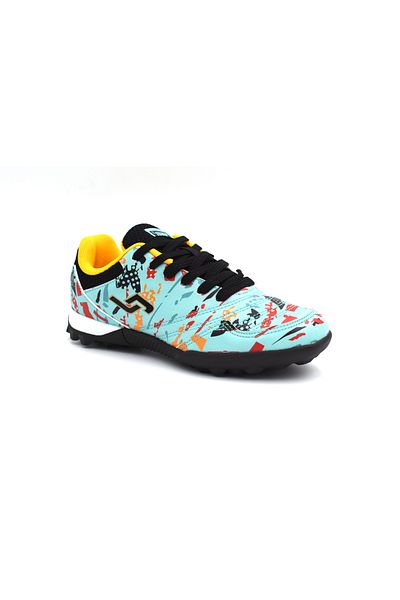 Jump Verde 31524 Pantofi de fotbal pentru copii colorați pentru teren Astroturf