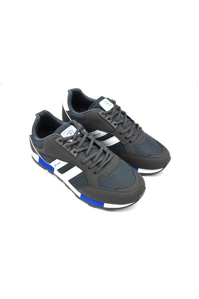 M.P. M.p 1548 Orthopedic Men's Sneaker - Black, Casual Running and Walking, Smoke