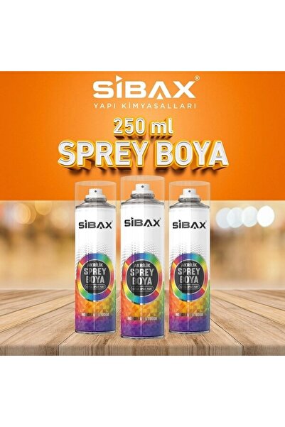 Sibax SİBAX SPREY BOYA 250 ML MAT SİYAH SBX103023