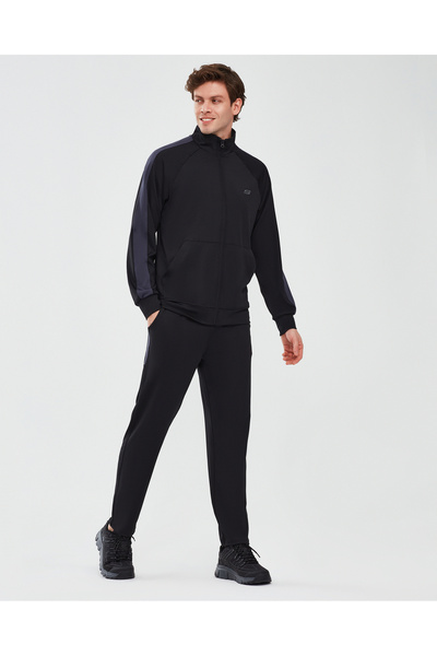 SKECHERS Coll. M Track Suit Set Erkek Siyah Eşofman Takımı S241211-001