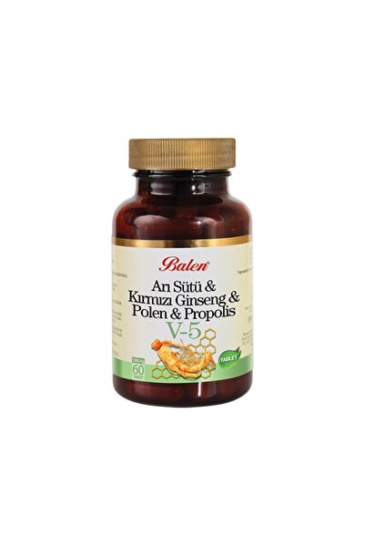 Balen (V5) Arı Sütü& Ginseng& Polen& Propolis Tablet 1015 Mg* 60