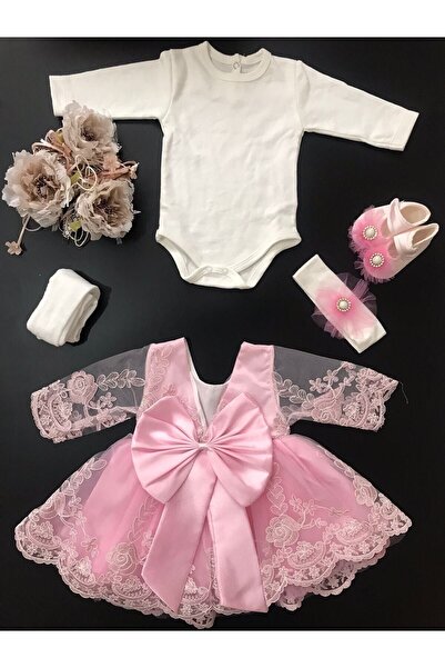 biyan collection Kız Bebek Mevlüt Takımı Gelinlik Abiye Elbise Lohusa Bebek D...