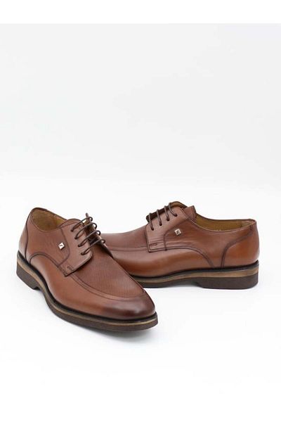 Fosco 2953 Lace-Up Γνήσιο δέρμα Eva Sole Ανδρικά παπούτσια Μαύρισμα