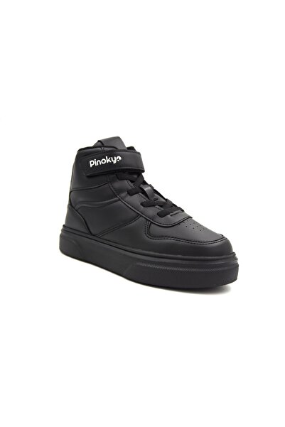 Pinokyo Chicago High Top Poly Light Sole Children's Sports Shoes BLACK