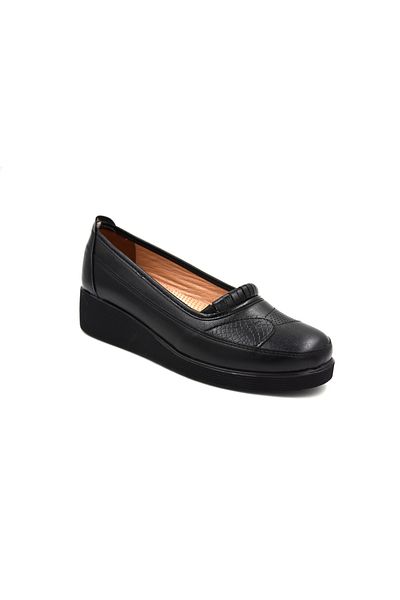 Prego Pantofi confortabili pentru femei ESTELLE negri - detaliu de piatră, talpă ușoară, interior cu gel