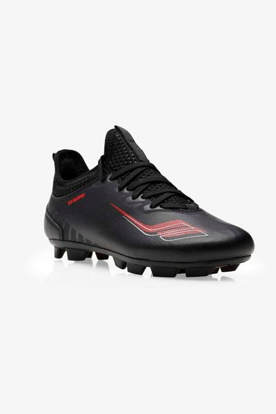 Lescon Ghete de fotbal Tempo Unisex negre (36-40)