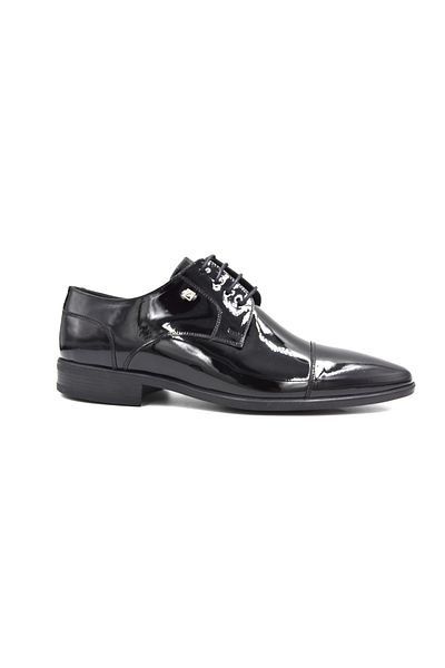 Fosco (7574) Genuine Leather Inside and Outside Eva Sole Men's Shoes Patent Leather Black