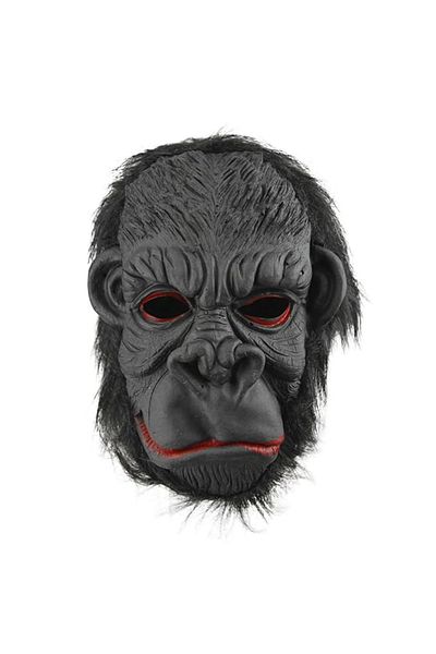 nuit dose Latex Gorilla Mask Monkey Mask Meat Mask Orangutan Black Haired No 3