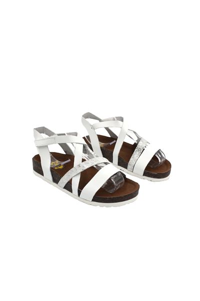 Prego Mini Angel - Sandale albe din piele naturală pentru copii