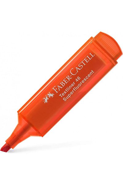 Faber Castell Fosforlu Kalem (ŞEFFAF GÖVDE) Turuncu