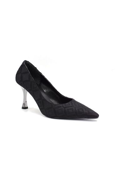 BEYAZ Women's Black Heeled Shoes - London