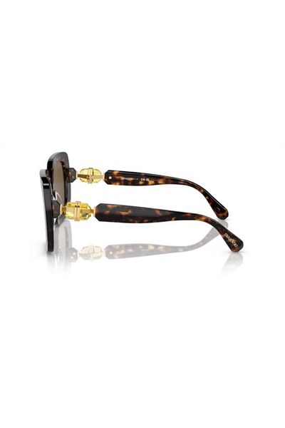 Swarovski Woman Square Sunglasses- Sk 6001 - Lense Size:55mm - Havana
